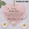 Personalised March Birthday Gift Customized Birth Flower Gift Ornament QFDT280603