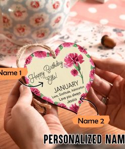 Customized January Girl Birthday Gift Ornament UKKH250613