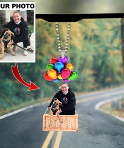 Customized Your Photo Dog Car Ornament QFHY170603