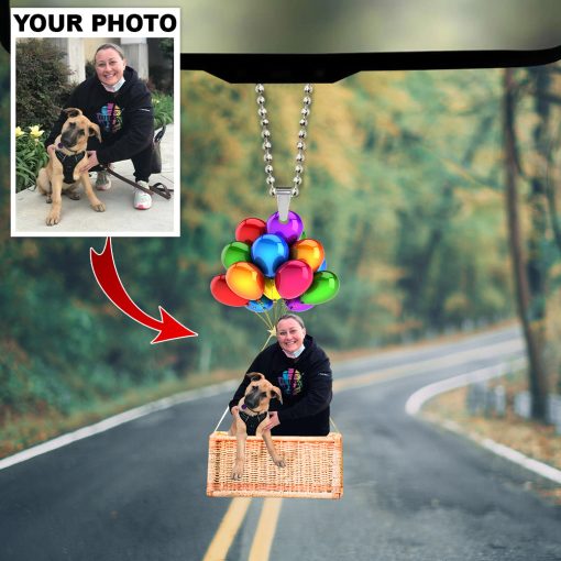 Customized Your Photo Dog Car Ornament QFHY170603