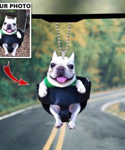 Customized Your Photo Dog Car Ornament UKKH170607