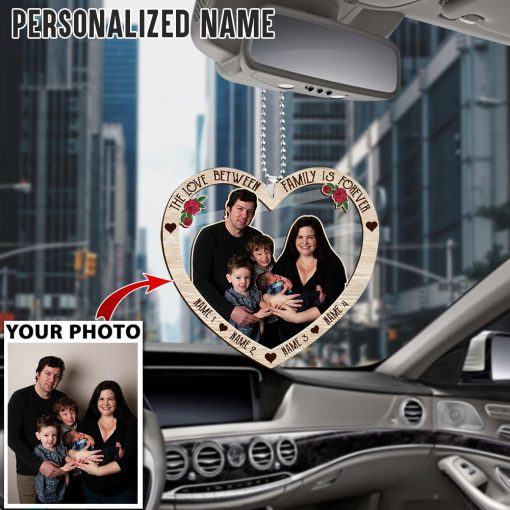 Customized Your Photo Family Car Ornament QFKH170602