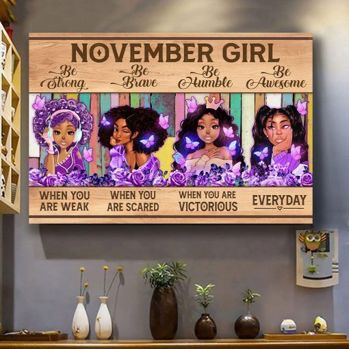 November Girl Canvas QFMM020411