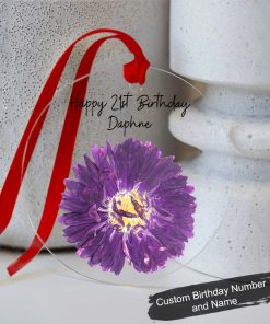Personalised September Birthday Gift Customized Birth Flower Gift Ornament QFDT280609