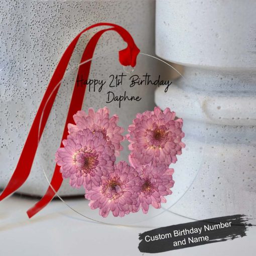 Personalised November Birthday Gift Customized Birth Flower Gift Ornament QFDT280611