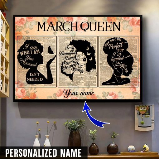 Personalized Name March Queen Canvas QFMM280303